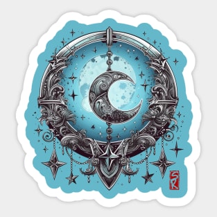 Moon amulet Sticker